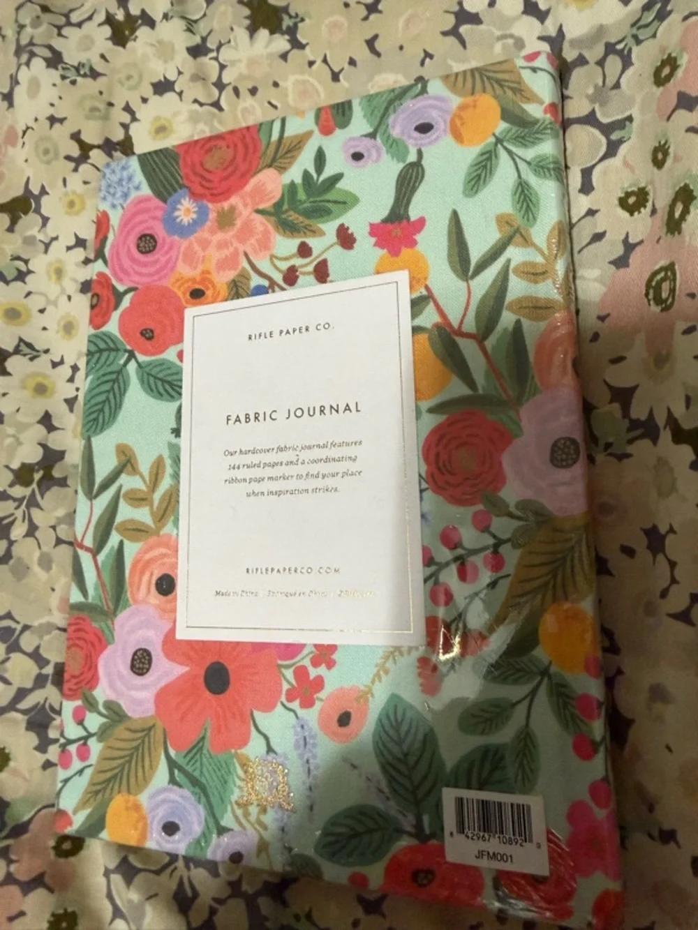 Rifle Paper Garden Party Fabric Journal
